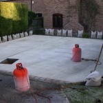 Elston Newark concrete base prior to Resin Bonded Aggregate
