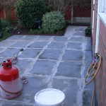 Slabs prepped for Resin Bonded stone