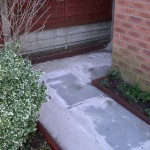 Drive-Cote prepped area for Resin Bonded stone