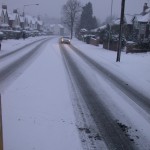 Nottingham Road snow covered