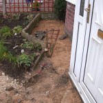 crazy paving removed from path