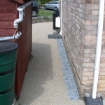 Concrete resurfaced with Resin Bonded Aggregate providing a resin drive
