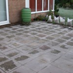 patio ready for Resin Bonded Aggregate