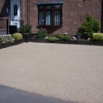 Concrete driveway in Arnold resurfaced with resin bonded aggregate