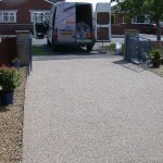 Completed resin driveway 