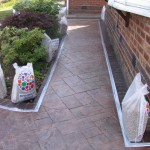 resin bonded resurfacing for this imprinted concrete path