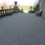 resin aggregate resin driveway completed